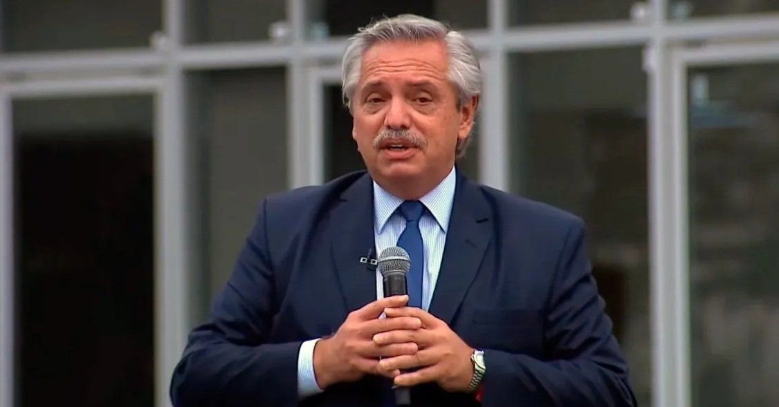 El presidente, Alberto Fernández. 