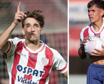 Tomás Fagioli y Lucas Ayala, dos de los pibes de la reserva de Unión que harían su debut ante Platense.