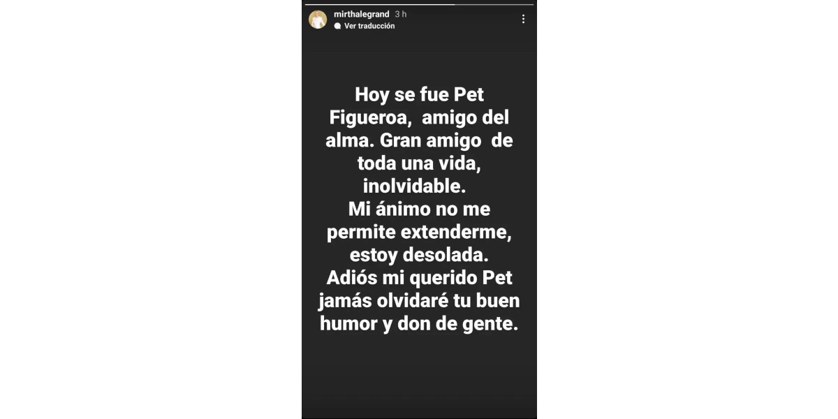 Mirtha Legrand despidió a un gran amigo.