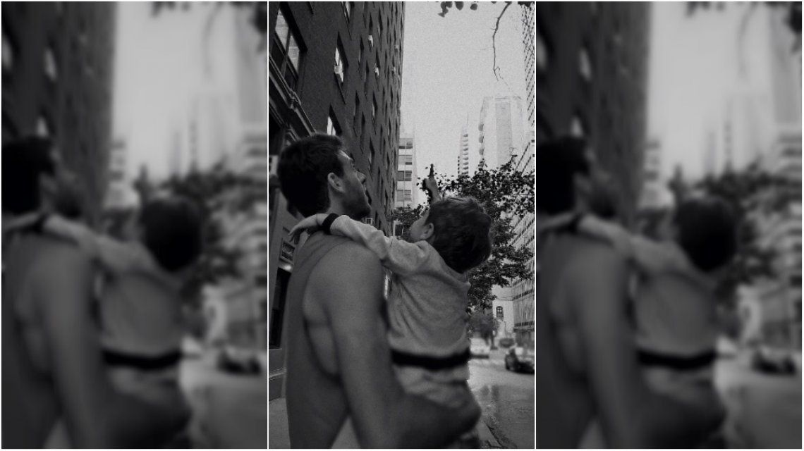La foto paternal de Del Potro con Momo, el hijo de Jimena Barón