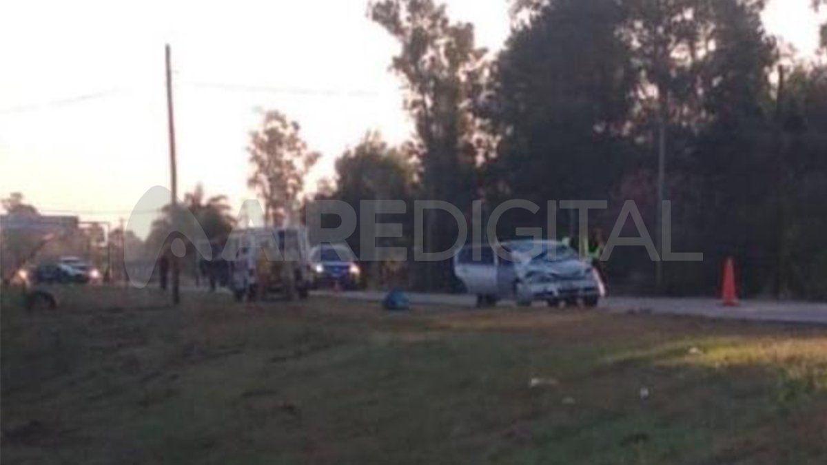 El trágico accidente se produjo después de las 8 a la altura del kilómetro 40 de la ruta provincial N°1, en Santa Rosa de Calchines.