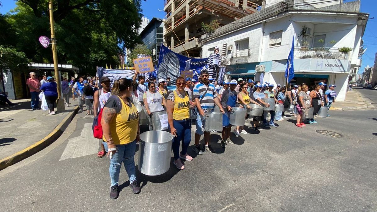Los organizadores expresaron su rechazo a las políticas de ajuste