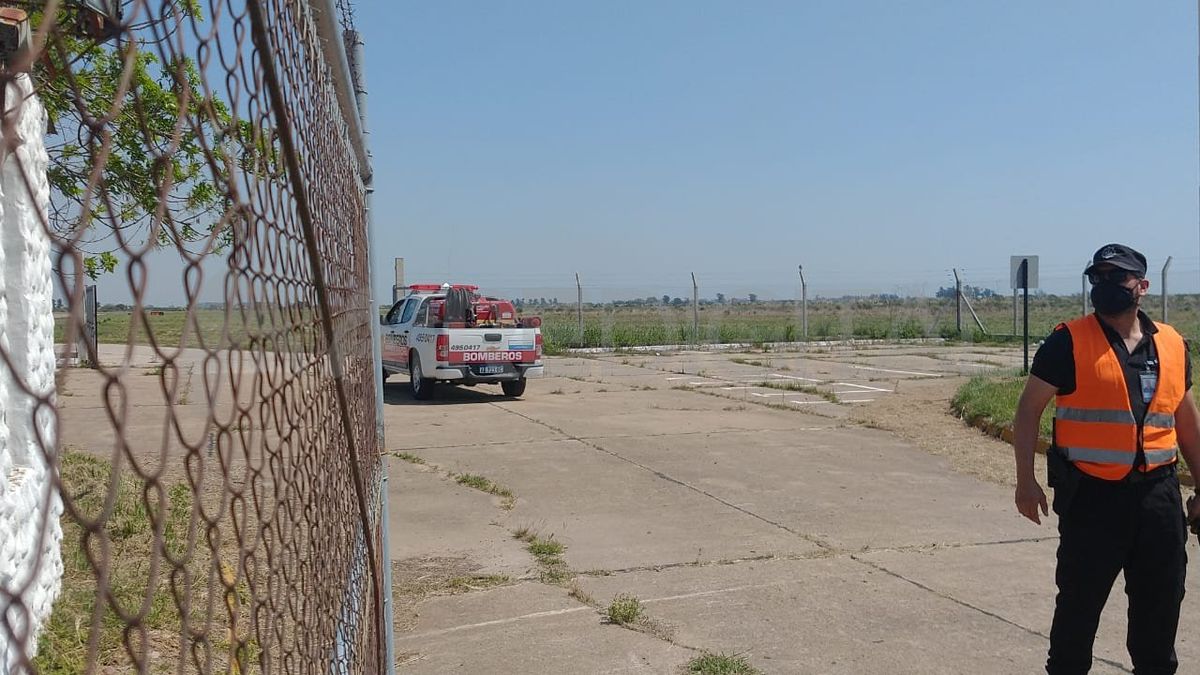El predio del Aeropuerto Metropolitano de Santa Fe fue cerrado durante el tiempo que duró el simulacro.