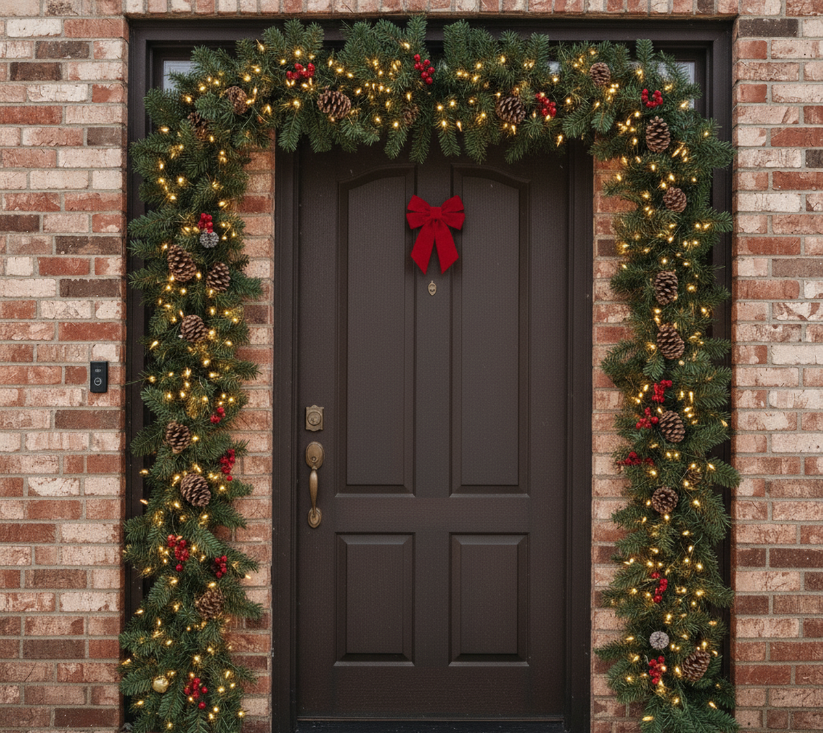 Estos marcos son ideales para decorar la puerta en navidad. 