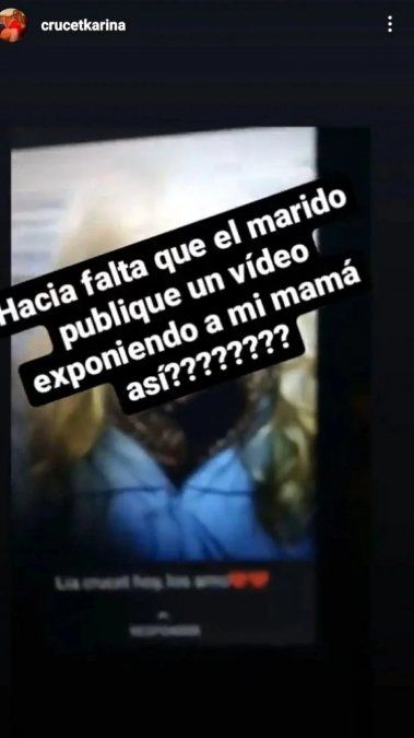 La hija de Lía Crucet cuestionó a Tony Salantino.