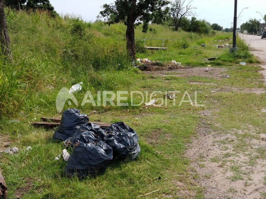 Vecinos del Parque Garay cortan yuyos y limpian espacios públicos
