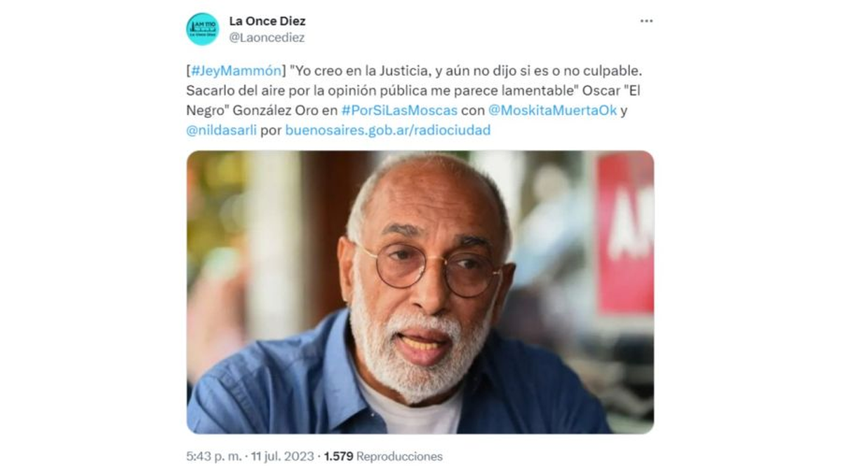 El Negro González Oro defendió a Jey Mammon. El Negro González Oro defendió a Jey Mammon.