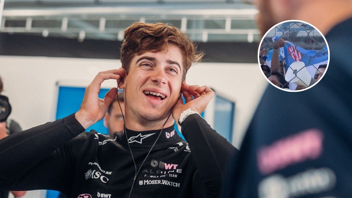 Una bandera de Unión se volvió viral en Monza durante el apoyo a Franco Colapinto en la Fórmula 1