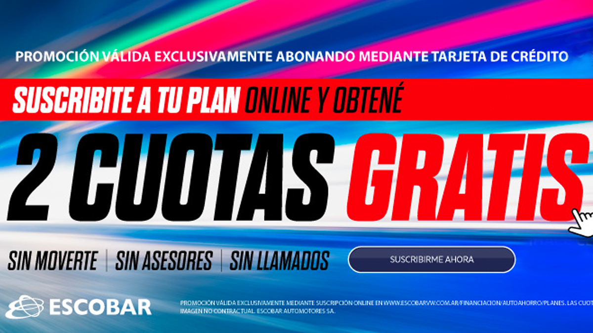 Escobar lanza su plataforma de suscripción online para obtener tu auto 0km.