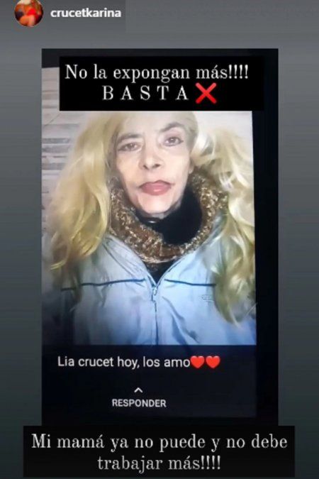 La hija de Lía Crucet cuestionó a Tony Salantino.