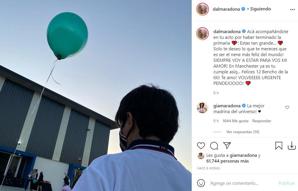 Benjamín Agüero festejó su cumpleaños número 12 