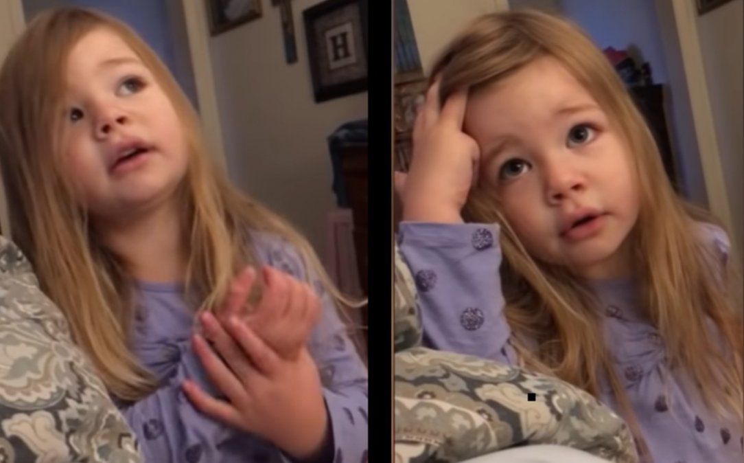 Una nena de 3 años retó a su papá por no dejar el inodoro en condiciones: Cuando una chica va al baño