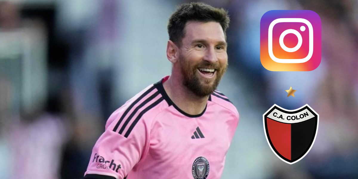 Lionel Messi sigue sólo a dos ex jugadores de Colón y a un músico santafesino en Instagram