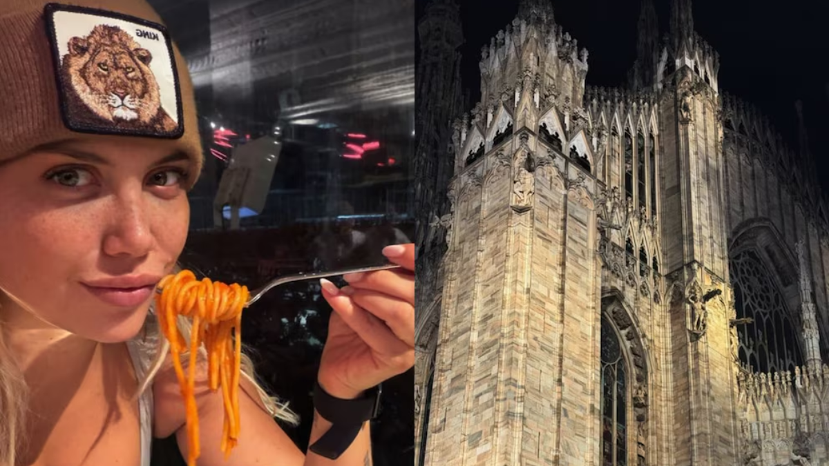 La conductora viajó a Italia junto a su pareja