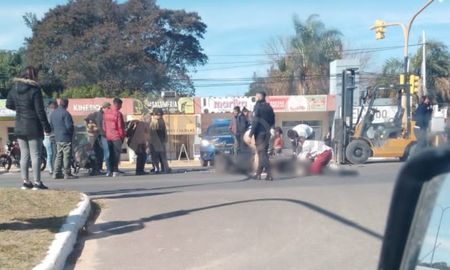 El trágico accidente ocurrió este martes a la altura del kilómetro 4 de la ruta 1. El trágico accidente ocurrió este martes a la altura del kilómetro 4 de la ruta 1.