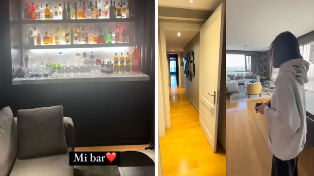 Foto captura de las fotos que compartió Marcelo Tinelli en instagram mostrando su departamento.