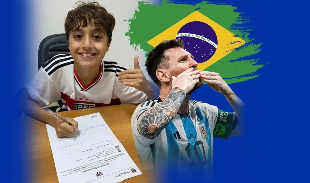 Lionel Messi da Silva será parte del equipo paulista Sub-9 ya que nació en 2014.