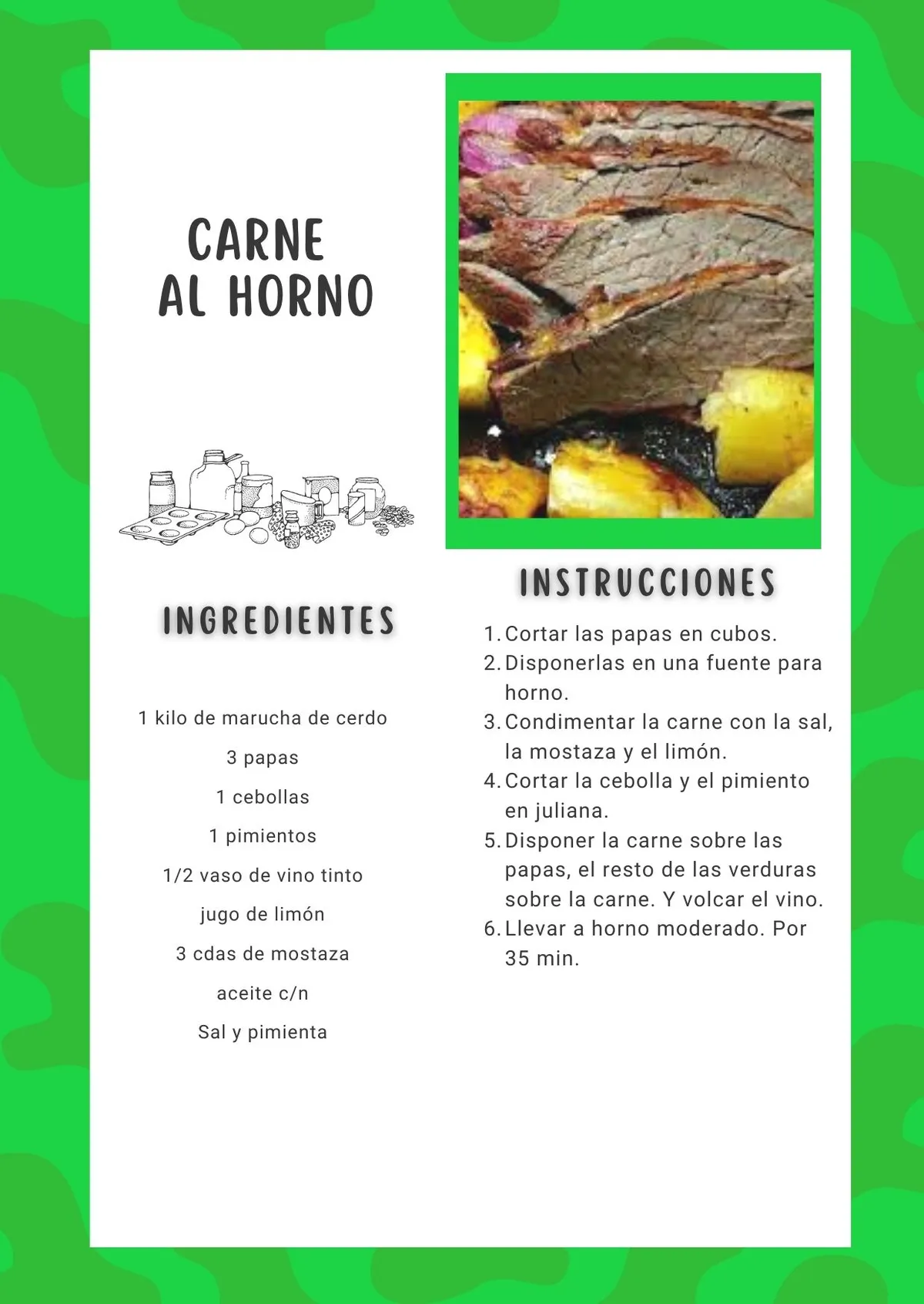 Esta receta de carne al horno es un clásico, ideal para disfrutar en familia. Esta receta de carne al horno es un clásico, ideal para disfrutar en familia.