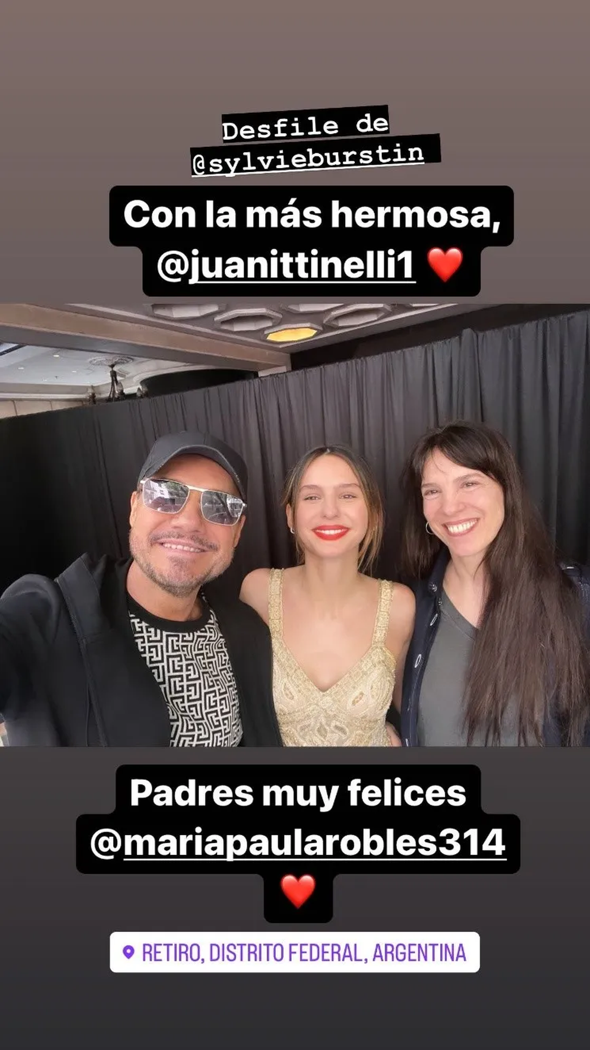 Juanita Tinelli actualmente se desempeña como modelo.