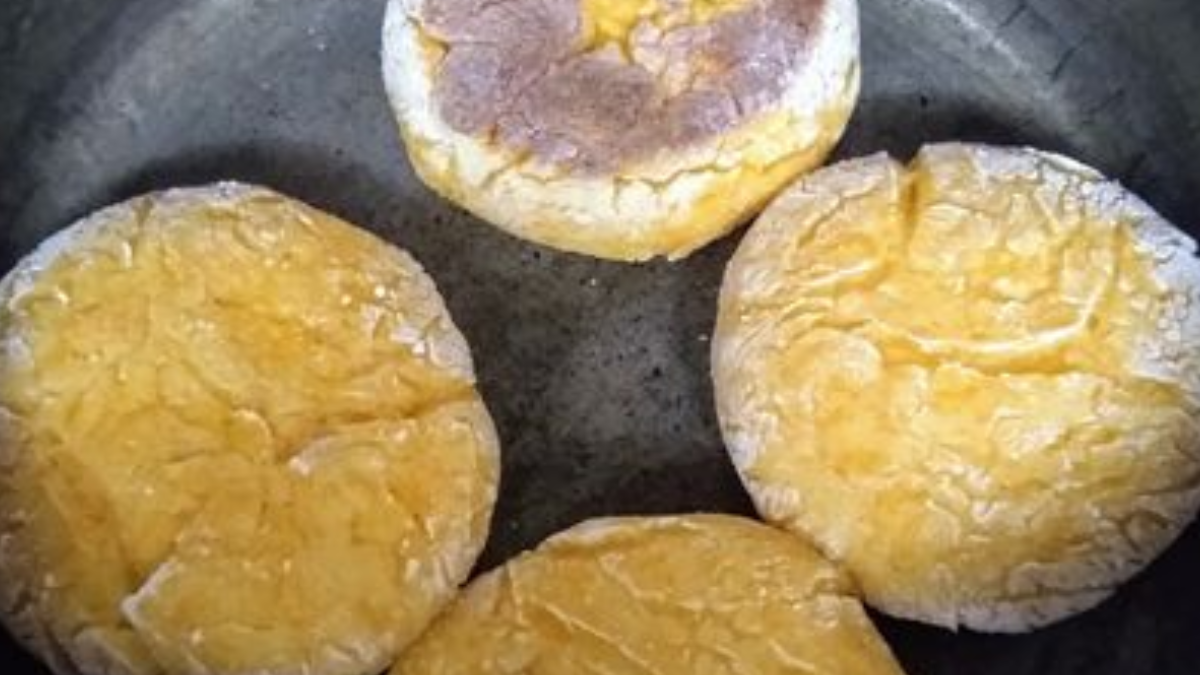 Pan de calabaza en sartén.