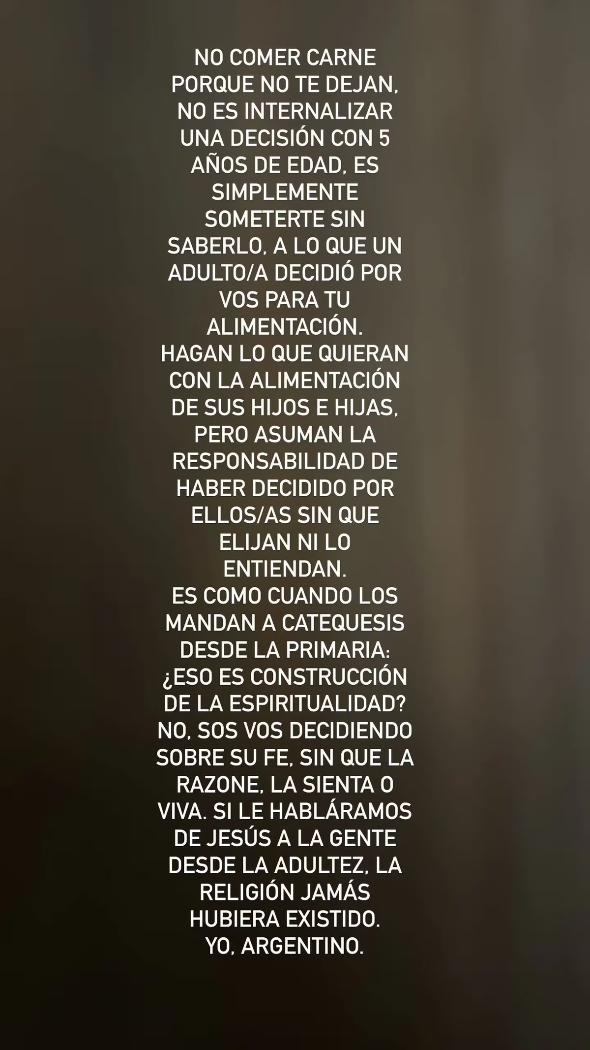 El posteo del cocinero Juan Barcos en respuesta a las declaraciónes de Martitegui. (Foto: Instagram / unodelosbarcos) El posteo del cocinero Juan Barcos en respuesta a las declaraciónes de Martitegui. (Foto: Instagram / unodelosbarcos)