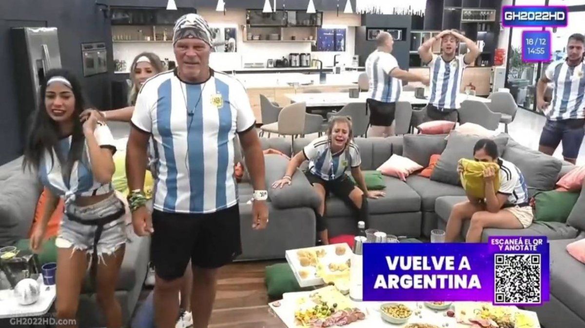 Los participantes de Gran Hermano se emocionaron al ver que la Selección argentina ganó el Mundial.