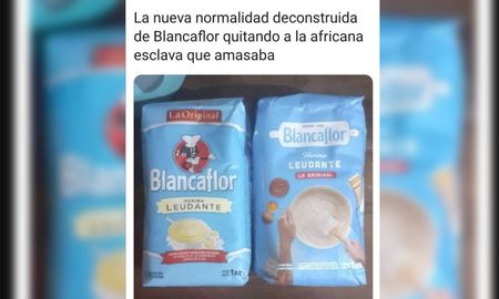 Antes con el personaje de la negrita que ahora fue quitado por razones de adaptación a las nuevas épocas de convivencia social no estigmatizante. Antes con el personaje de la negrita que ahora fue quitado por razones de adaptación a las nuevas épocas de convivencia social no estigmatizante.