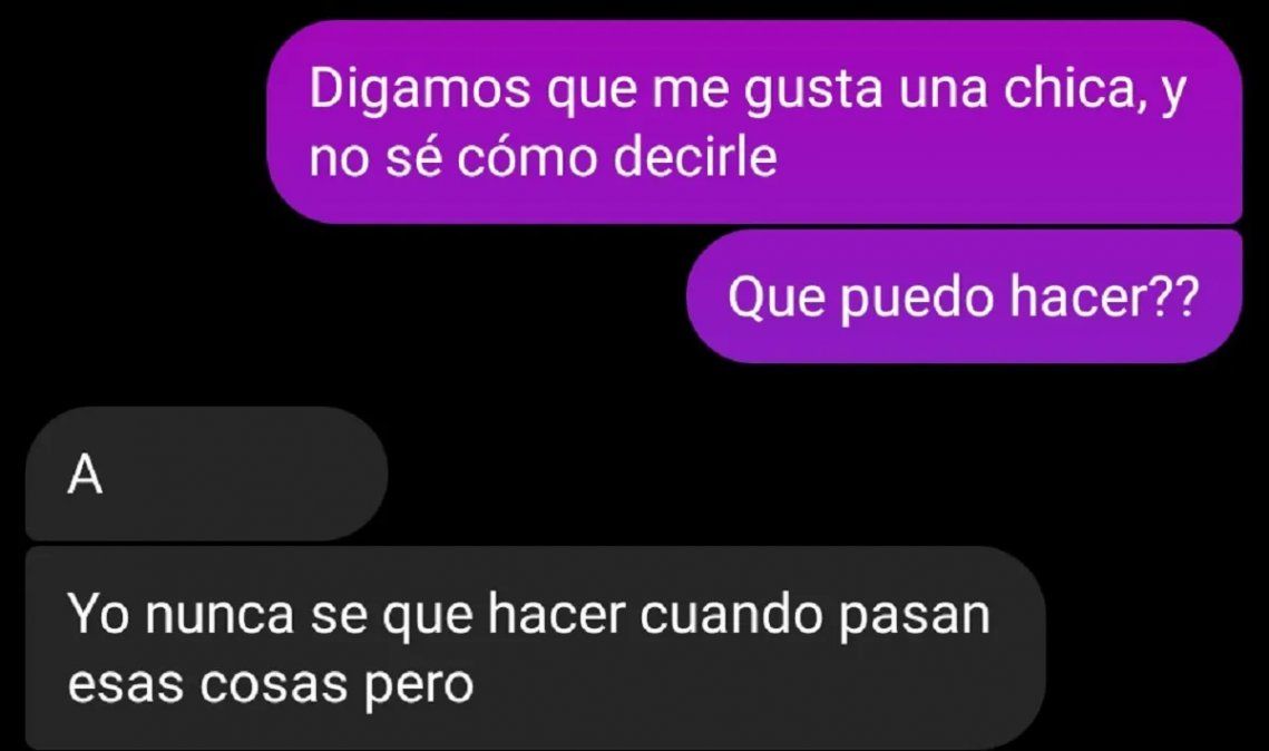 Le declaró su amor a una amiga
