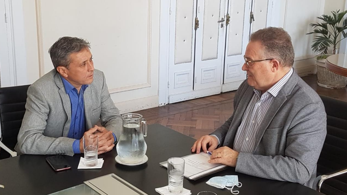 Lagna y González analizaron la situación de inseguridad en San José del Rincón.