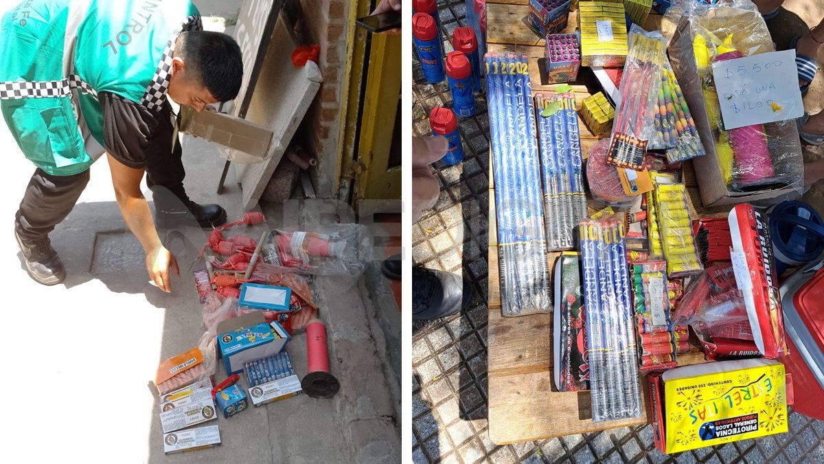 Es el dueño de una despensa, tenía pirotecnia escondida en el horno de su casa, lo inspeccionaron y se la secuestraron