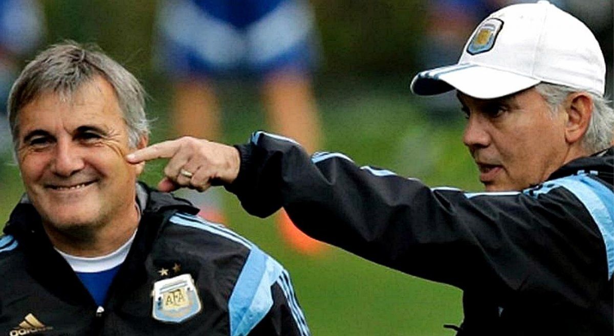 Claudio Gugnali con Sabela en la Selecci&oacute;n.