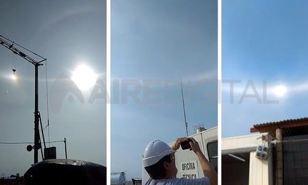 Un parhelio completo, un fenómeno muy atípico en zonas cálidas, ocurrió en Santiago del Estero. Un parhelio completo, un fenómeno muy atípico en zonas cálidas, ocurrió en Santiago del Estero.