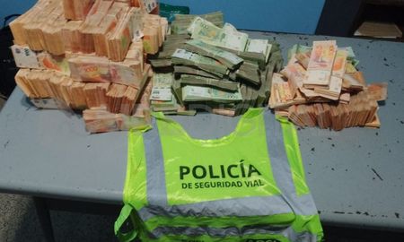 El conductor no pudo justificar la procedencia de la millonaria suma de dinero.