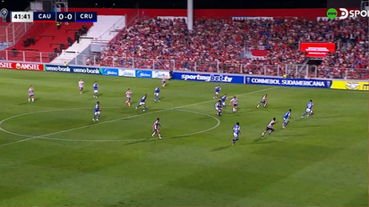 Así fue el gol que le anularon a Unión ante Cruzeiro en el inicio de la Copa Sudamericana