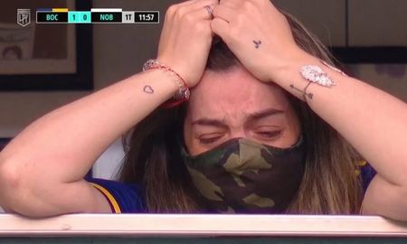 Dalma Maradona fue al homenaje de su papá en La Bombonera este domingo.