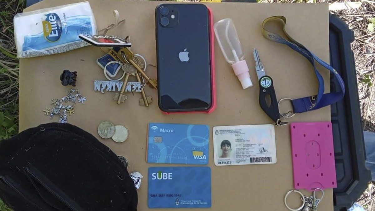 Las pertenencias de la joven desaparecida desde el 7 de febrero.&nbsp;