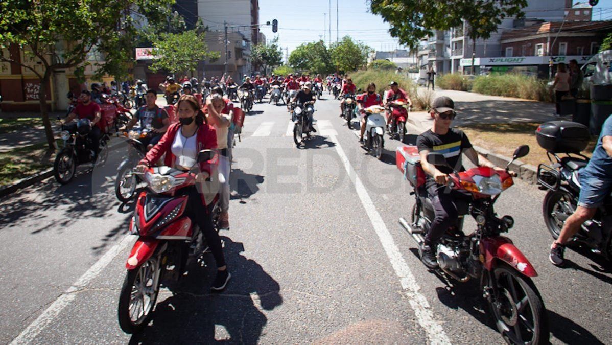 Los primeros días de julio, los repartidores realizaron una nueva marcha en reclamo de mayor seguridad.