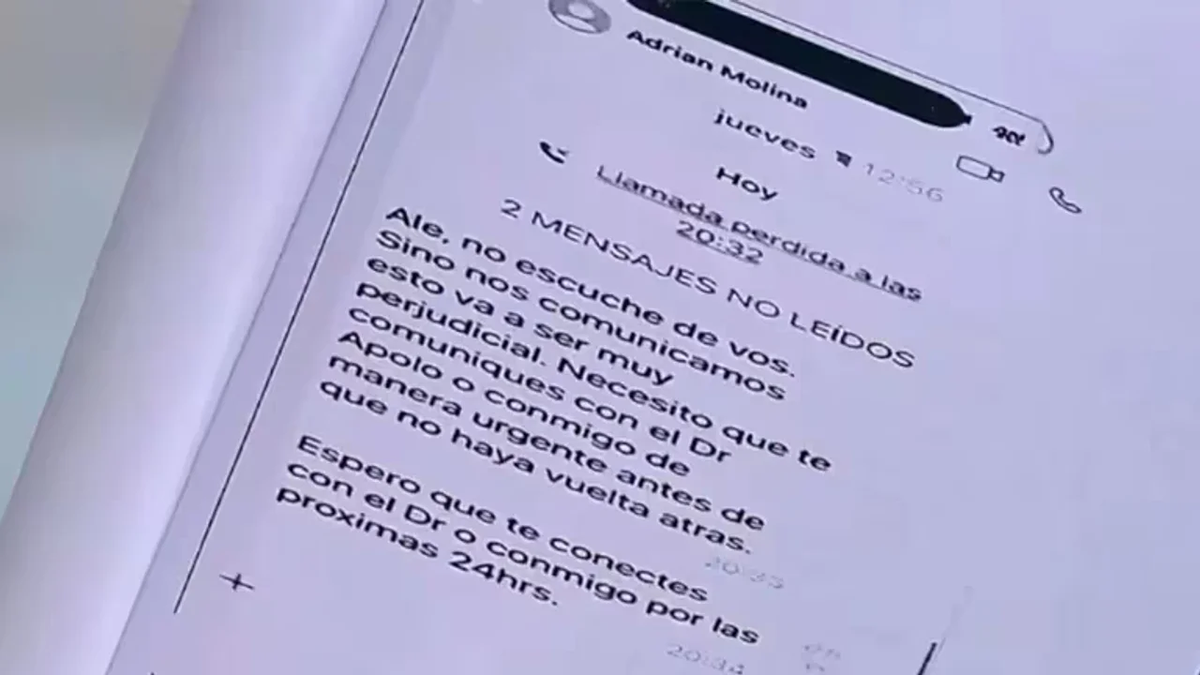 Los chats que Marley le brindó a la Justicia