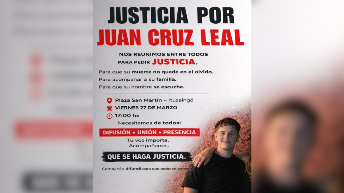 Marcha en Ituzaingó por el crimen de un joven baleado por un policía Marcha en Ituzaingó por el crimen de un joven baleado por un policía