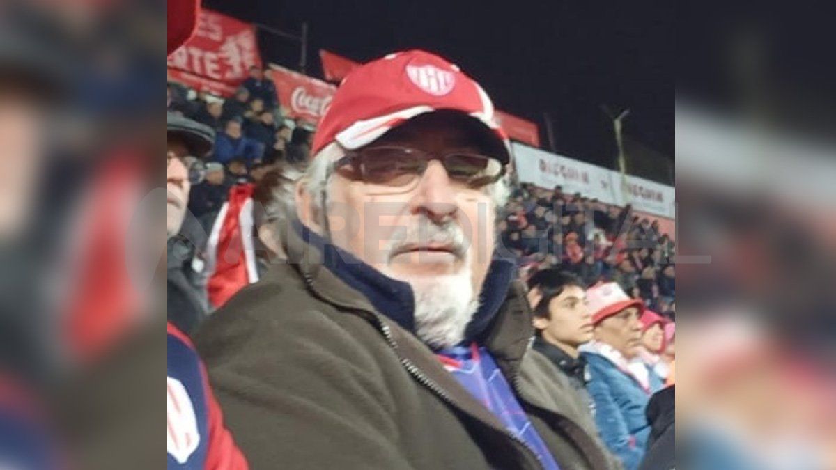 Rubén estuvo este jueves en el partido de Unión contra Gimnasia y Esgrima de La Plata. 