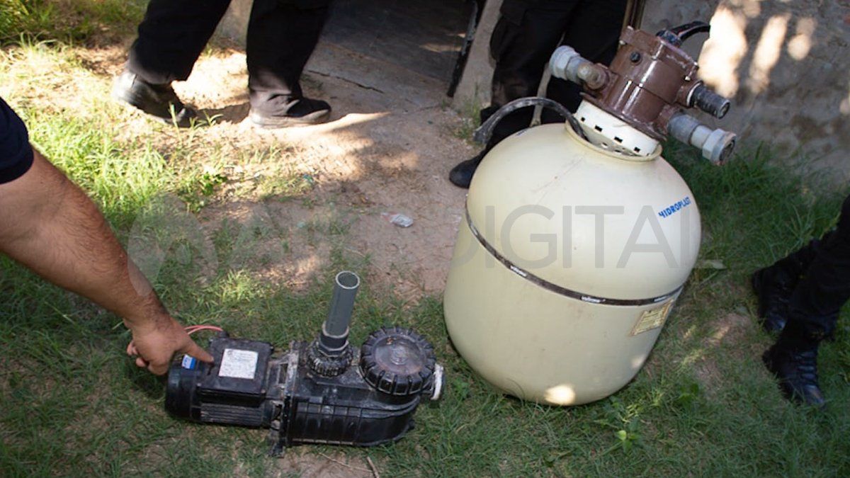 Los elementos encontrados en un domicilio allanado.