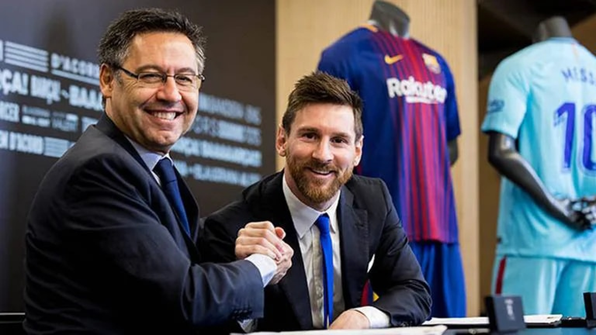 Bartomeu y Lionel Messi.