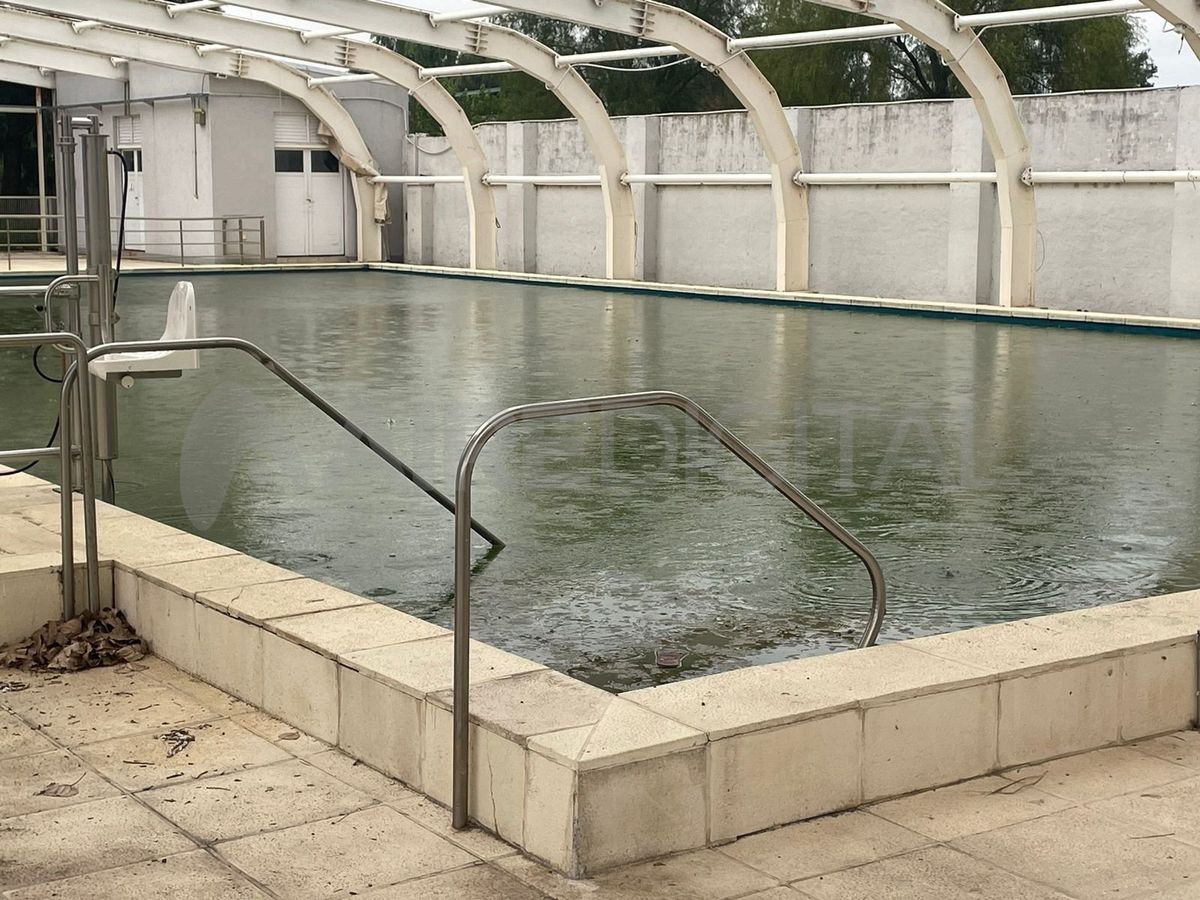El agua de la pileta de la Esquina Encendida se encuentra podrida: está verde, tiene musgo y hasta se puede ver elementos flotando en la superficie. El agua de la pileta de la Esquina Encendida se encuentra podrida: está verde, tiene musgo y hasta se puede ver elementos flotando en la superficie.