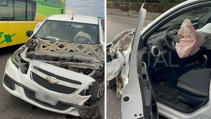 Un hombre chocó contra un guardarraíl en la Ruta 168: investigan las causas del accidente