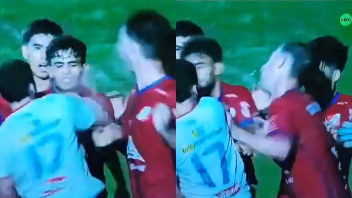 Lo noqueó: un jugador durmió de una piña al futbolista rival en una final del fútbol uruguayo