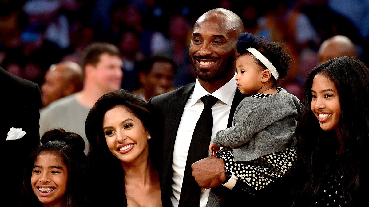 Kobe Bryant y su familia.