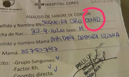 Ciro Covid Sequeira nació el miércoles en la localidad de Ceres. El recién llegado se convirtió en el primer bebé de la ciudad nombrado como la pandemia. Ciro Covid Sequeira nació el miércoles en la localidad de Ceres. El recién llegado se convirtió en el primer bebé de la ciudad nombrado como la pandemia.