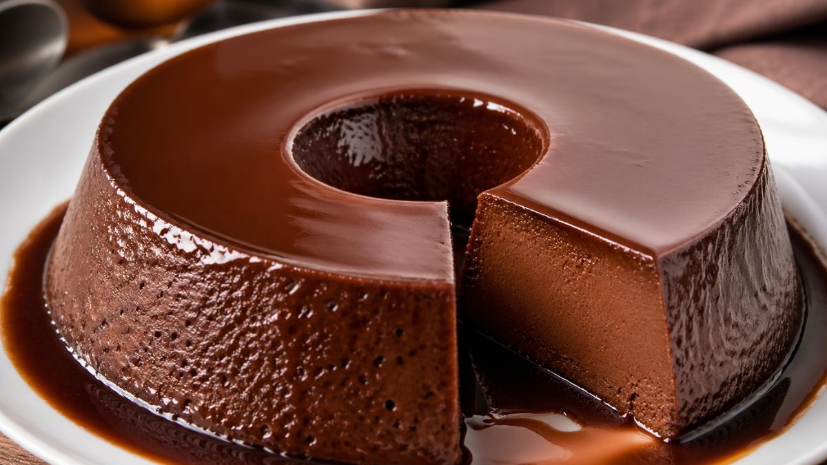 Flan de chocolate sin horno: la receta fácil y rápida.