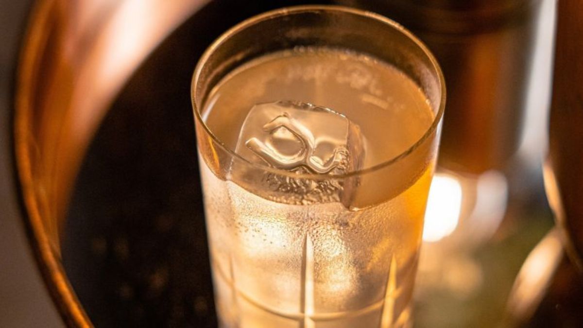 Cóctel de perfil moderno con gin patagónico, cordial de piña y sidra orgánica del sur del país. Cóctel de perfil moderno con gin patagónico, cordial de piña y sidra orgánica del sur del país.