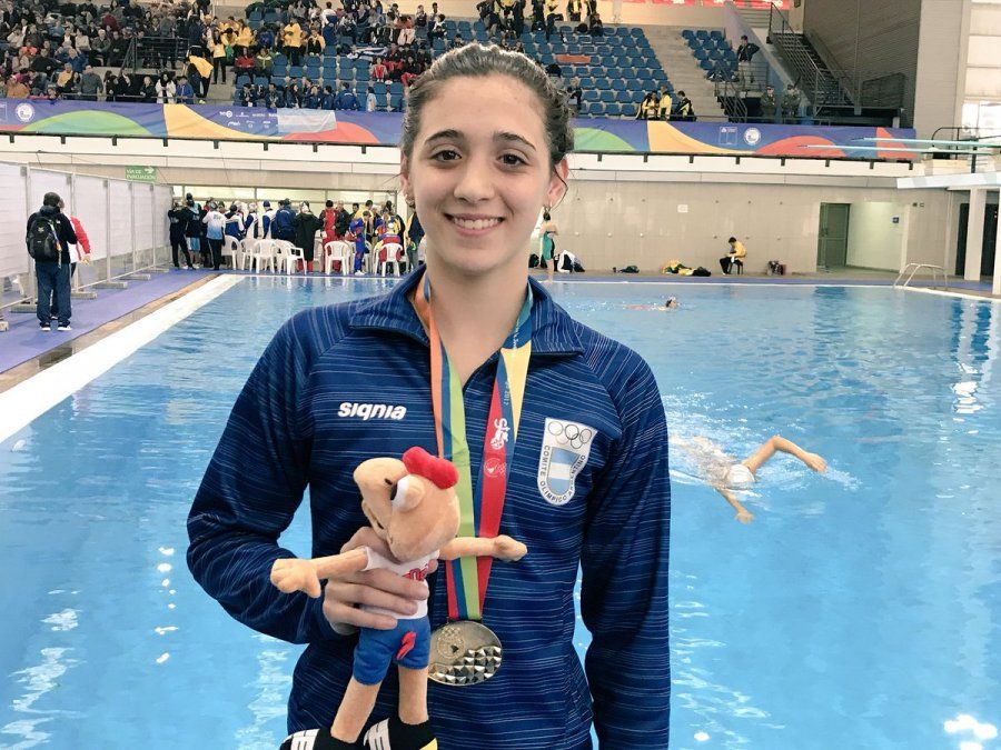 Delfina Pignatiello, plata en los 400m libre